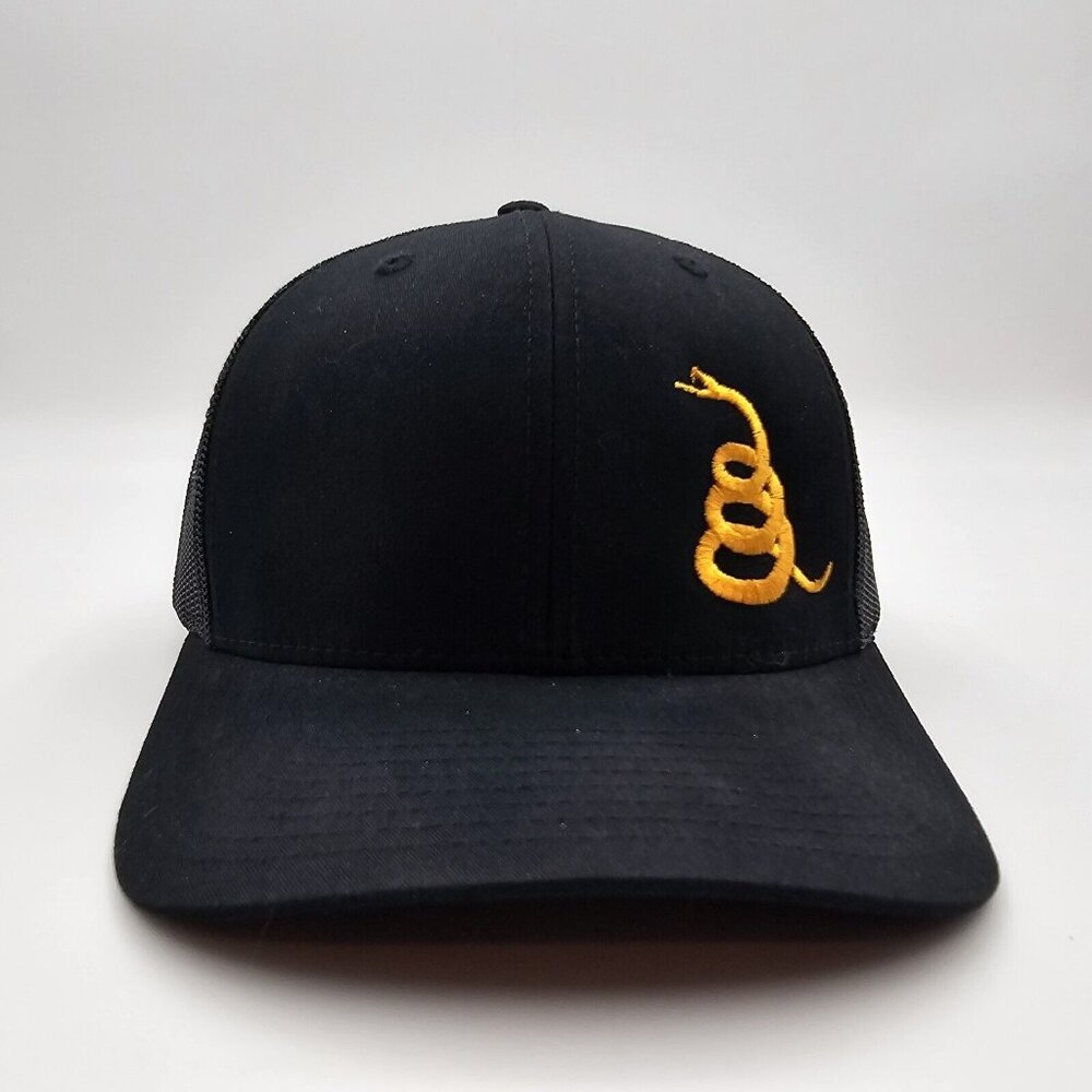 1776 United Snake Gadsden Snapback Mesh Trucker Hat Cap Cobra Dtom Adjustable